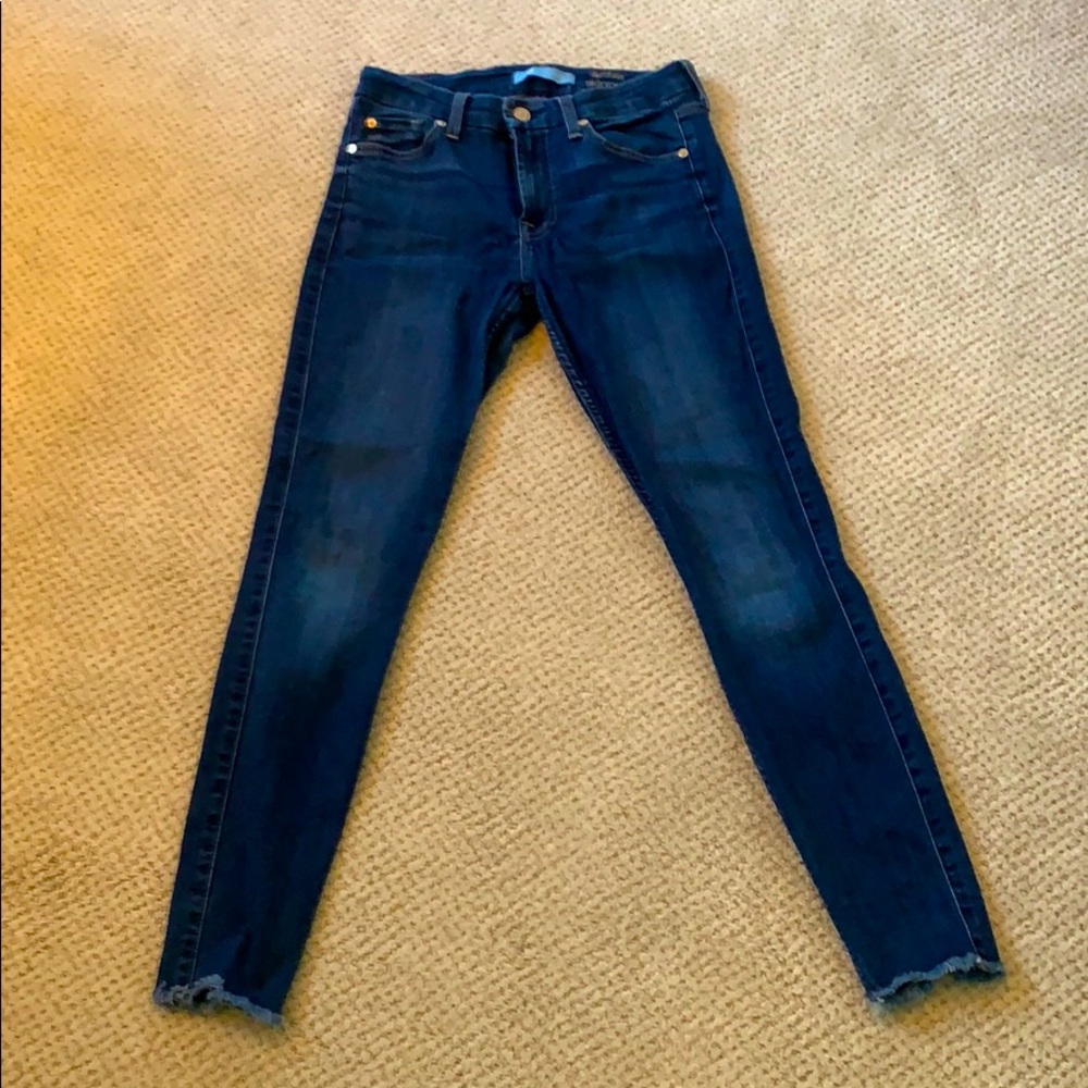7 for all mankind b(air) denim skinny jeans